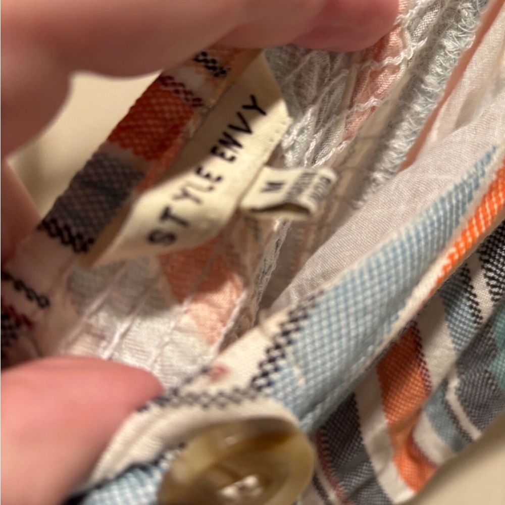 Striped Button Top - Picture 3 of 3